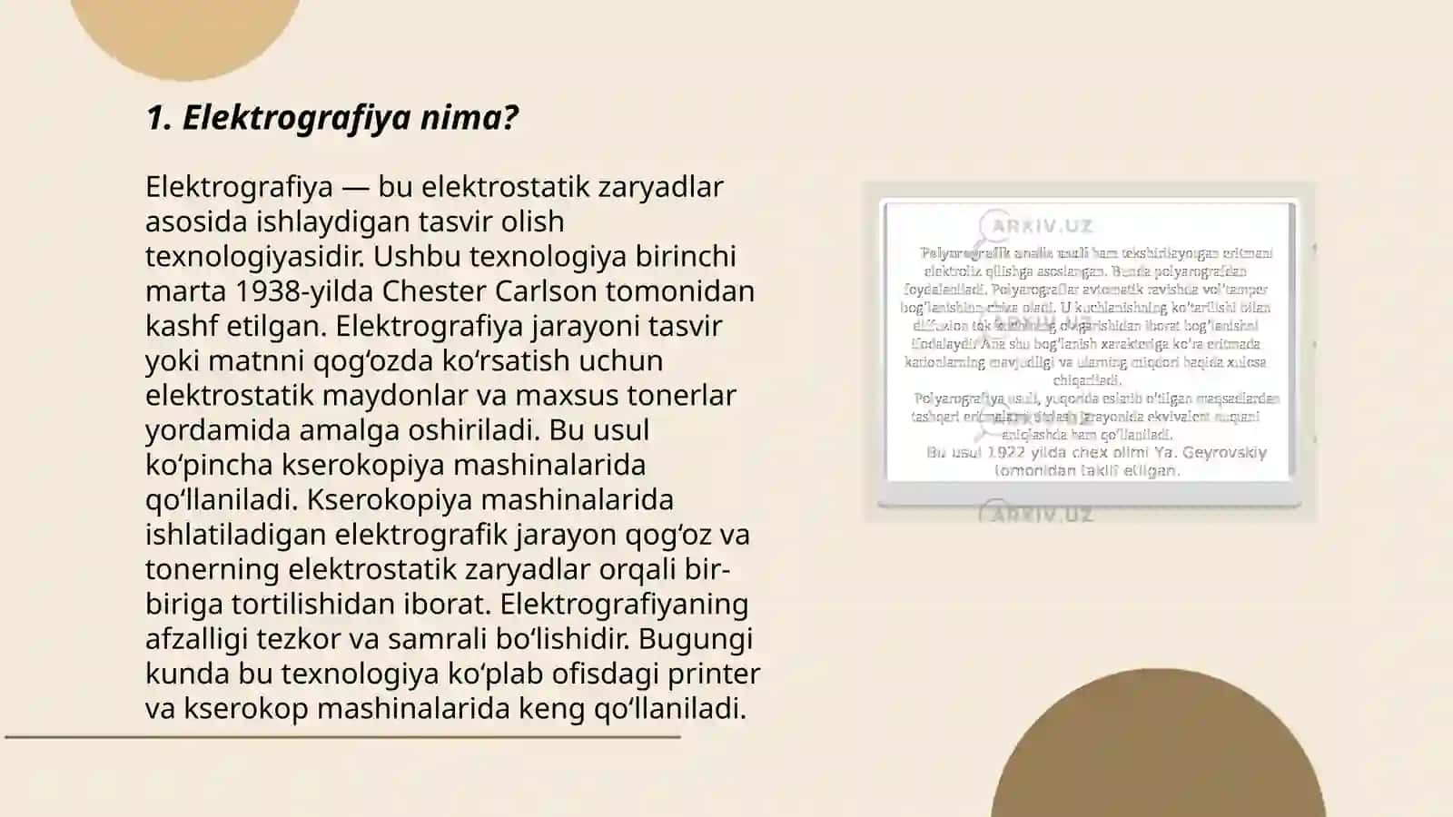 Elektrografiya nima? 3
