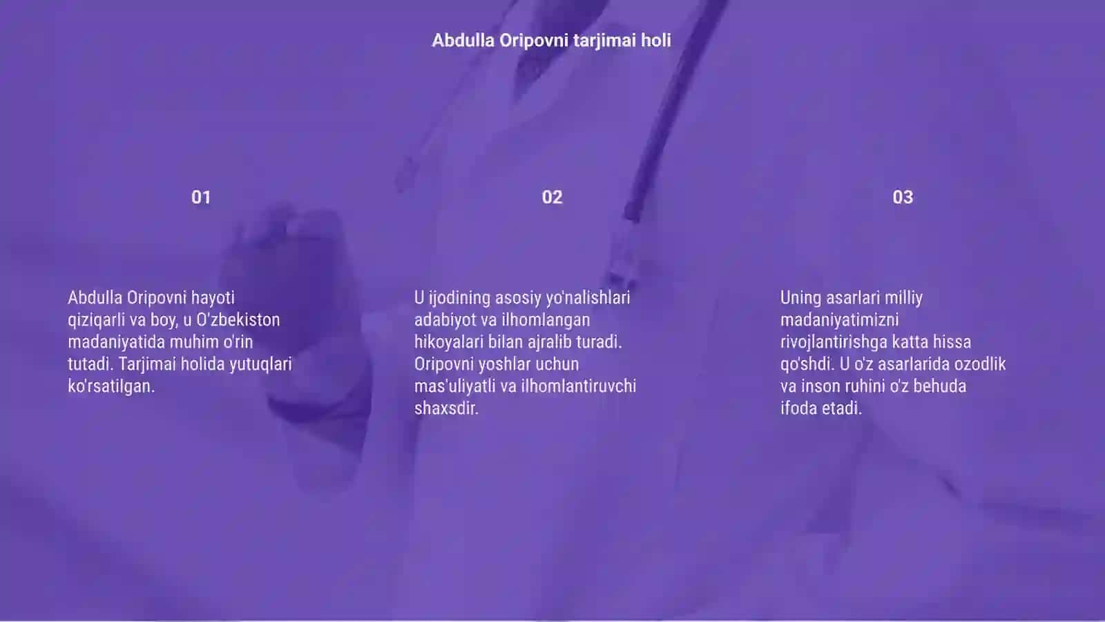 Abdulla Oripovni hayoti va ijodi 3