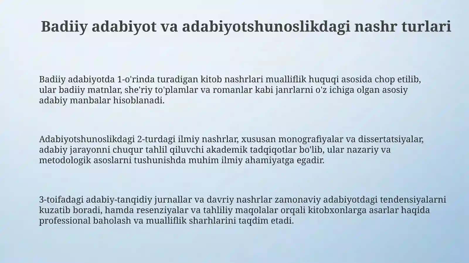 Badiiy adabiyot va adabiyotshunoslik 3