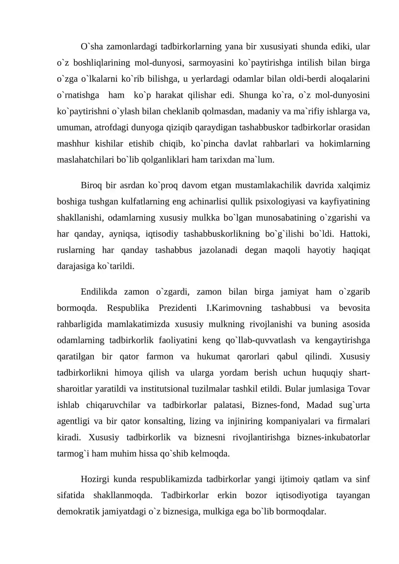 Tadbirkorlik faoliyati va uning mohiyati 3