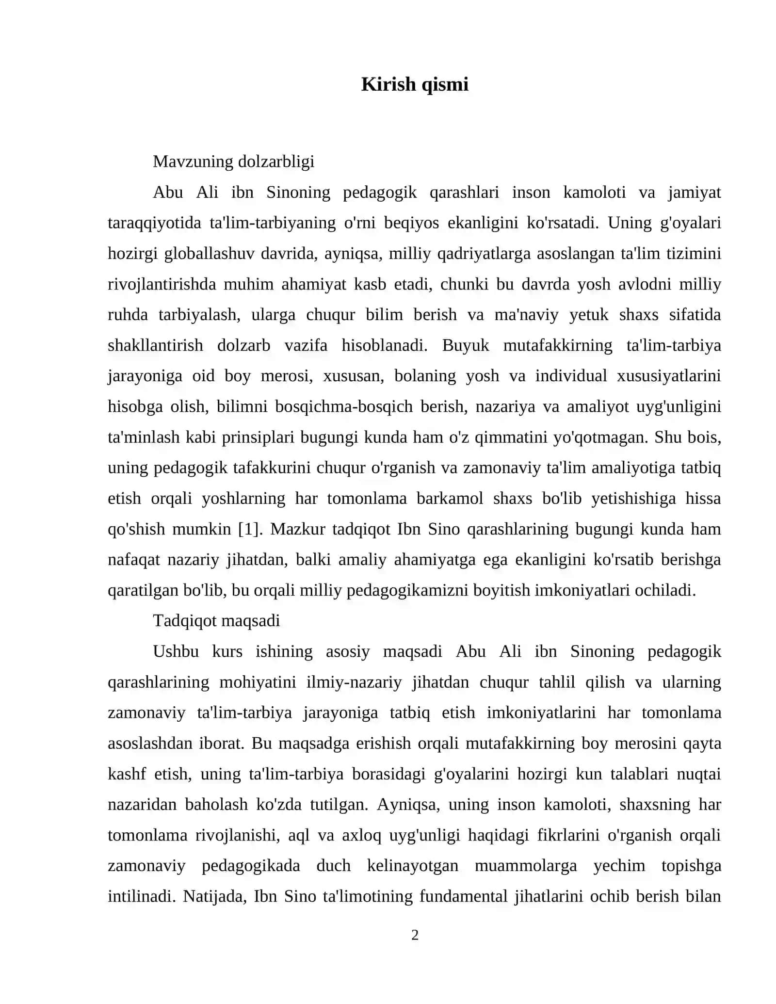 Abu ali ibn Sinoning pedagogik qarashlarining mohiyati 3
