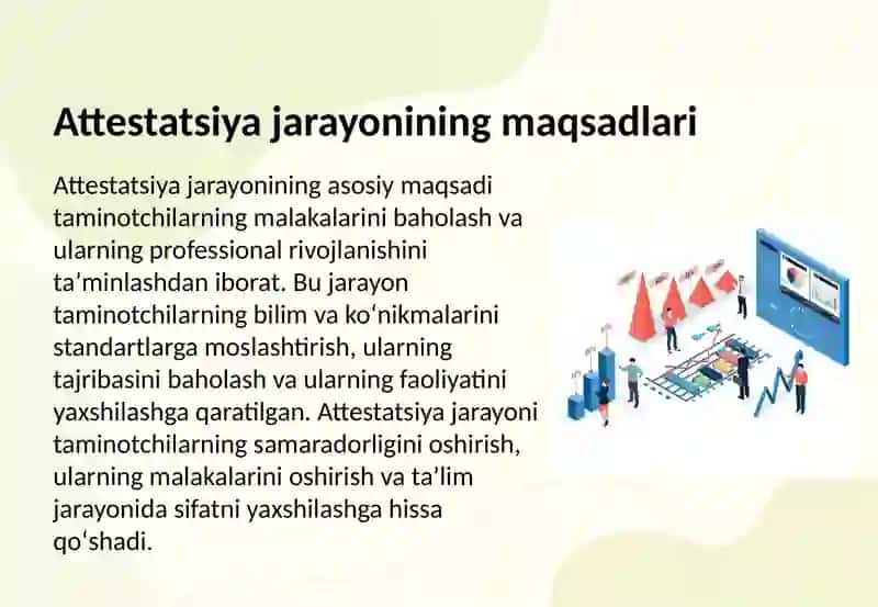 Taminotchilar faoliyatini attestasiyalash va baholash 3