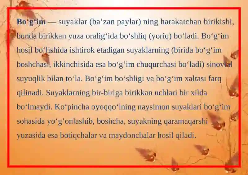 BO’G’IMLARNING BIOMEXANIKASI 3