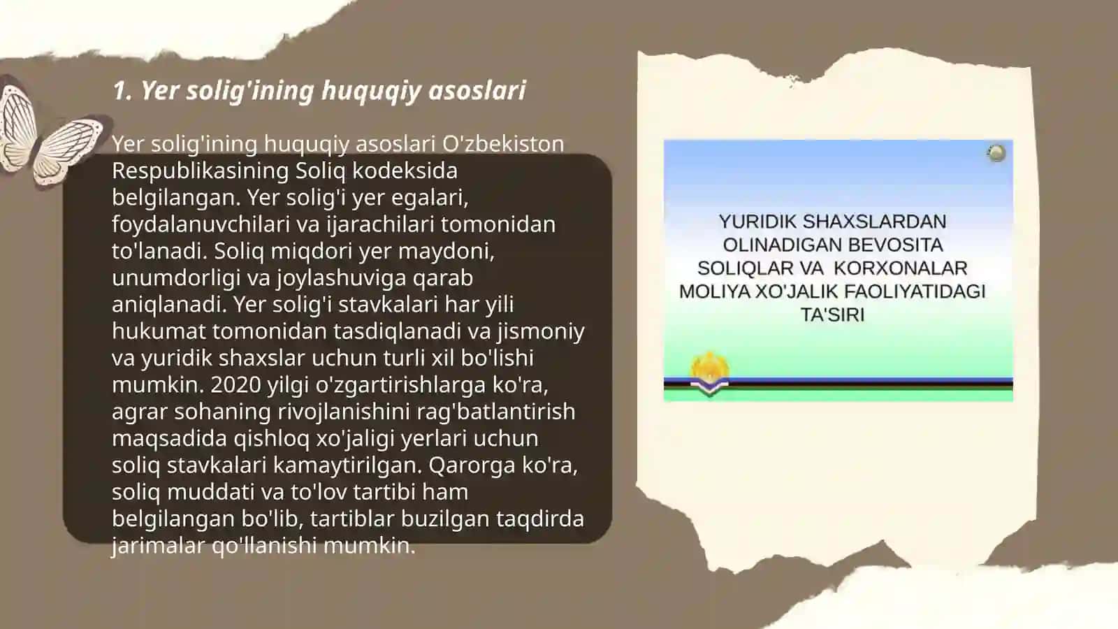 Yer solig'ining huquqiy asoslari 3