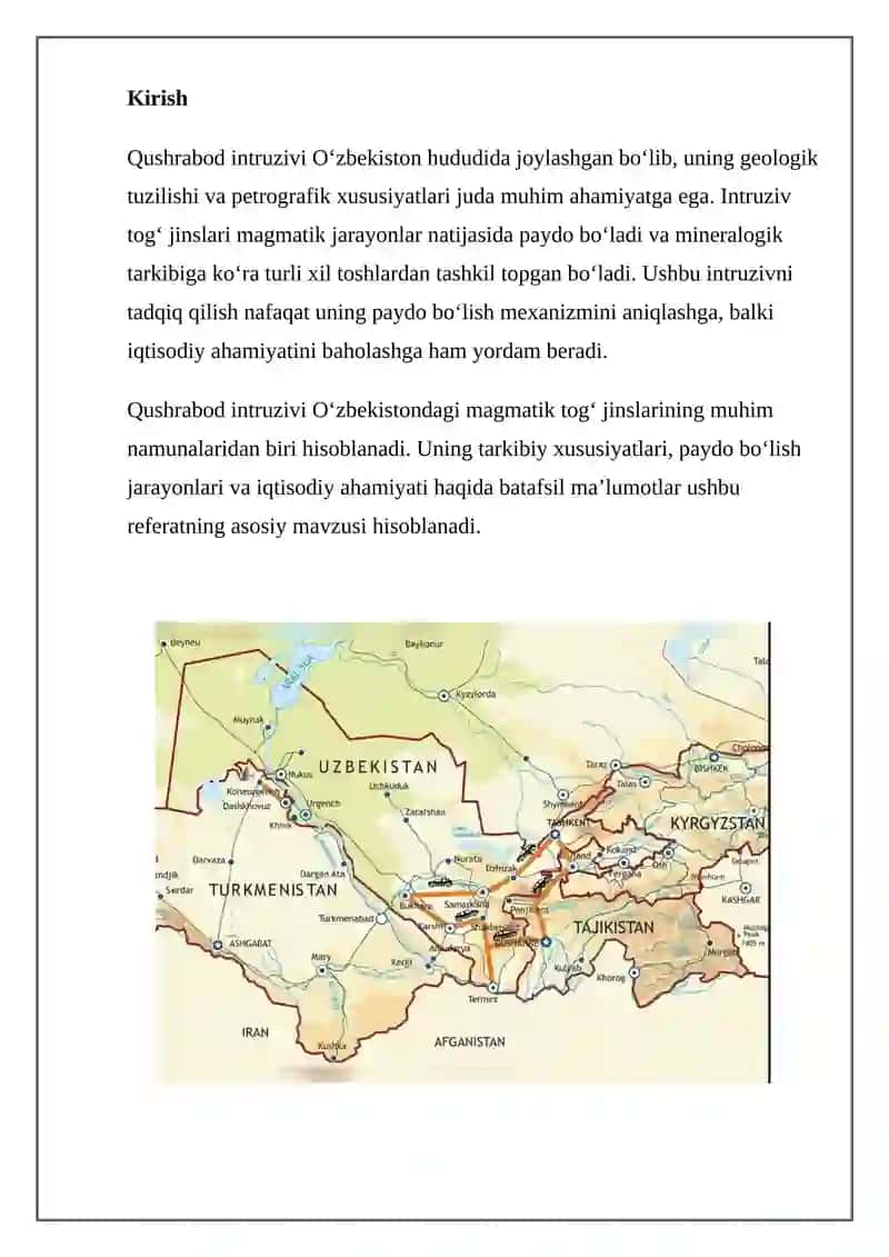 Qushrabod intruzivining PETROGRAFIK XUSUSIYATLARI 3