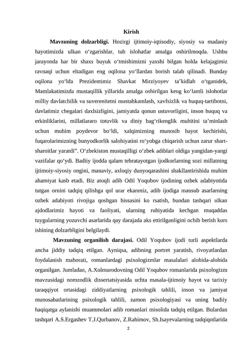 "Odil yoqubov romanlarida tarixiylik" 3