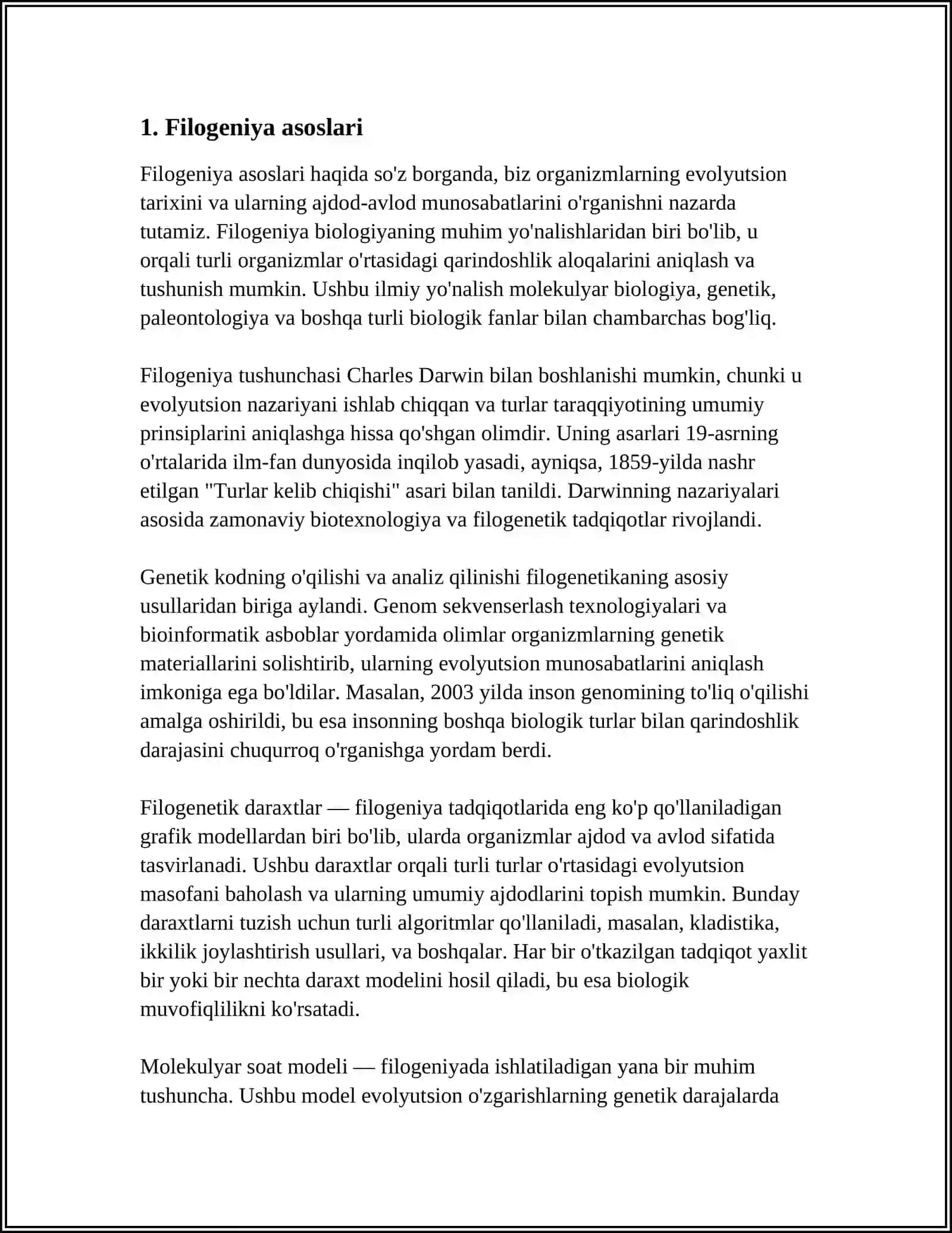 FILOGENETIK RIVOJLANISH BOSQICHLARI 3