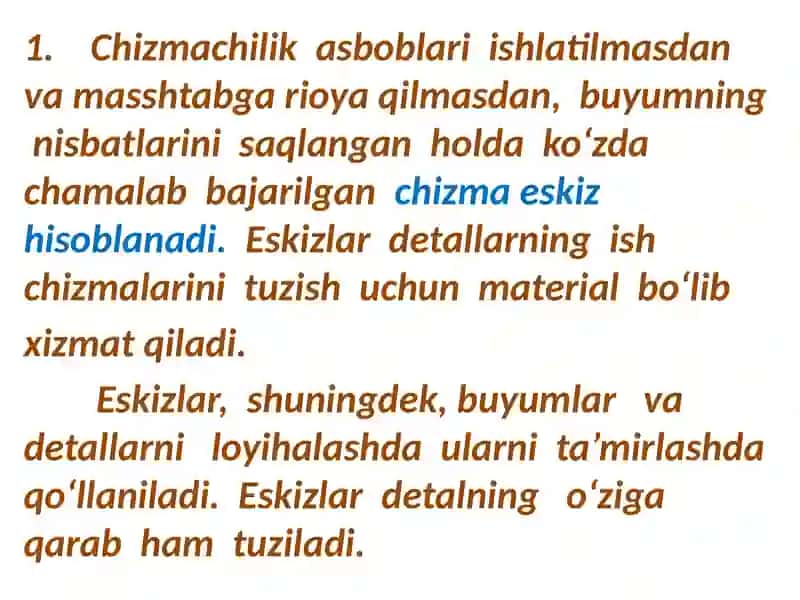 Eskiz va uni tuzish bosqichlari 3