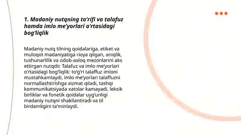 Madaniy nutqning talafuz va imlo me’yorlari 3