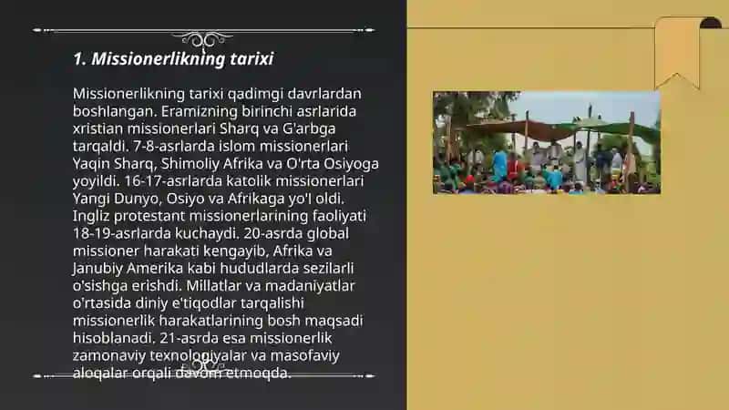 Missionerlikning Tarixi 3