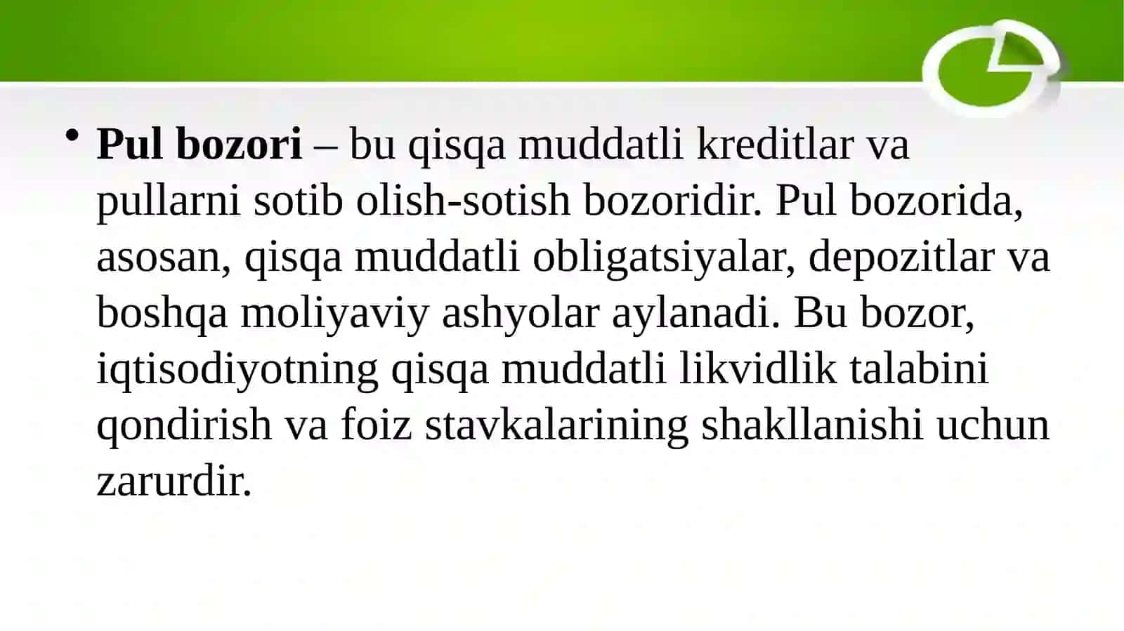 Pul bozoridagi muvozanat 3