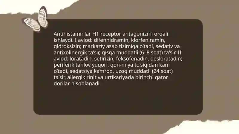 Allergiyaga qarshi vositalar 3