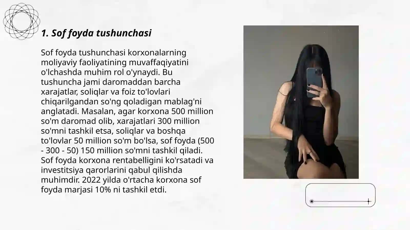 Sof foyda tushunchasi 3