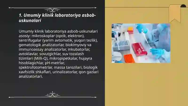 Umumiy klinik laboratoriya asbob-uskunalari 3
