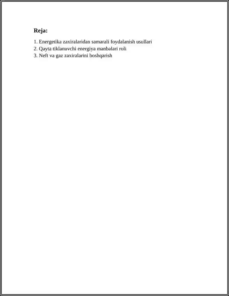 Energetika zaxiralaridan samarali foydalanish usullari 3