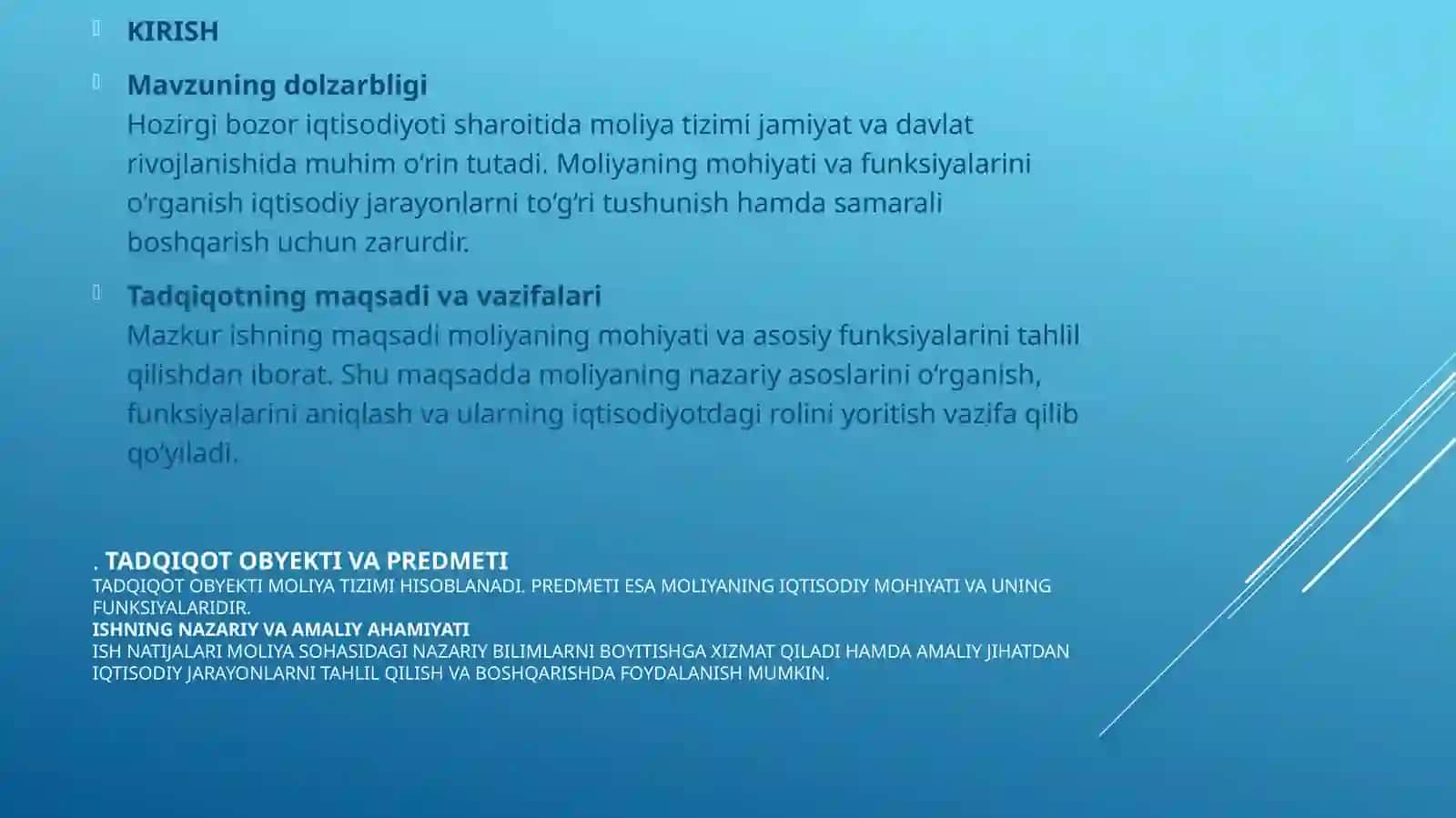 Молиянинг моҳияти ва функциялари 3