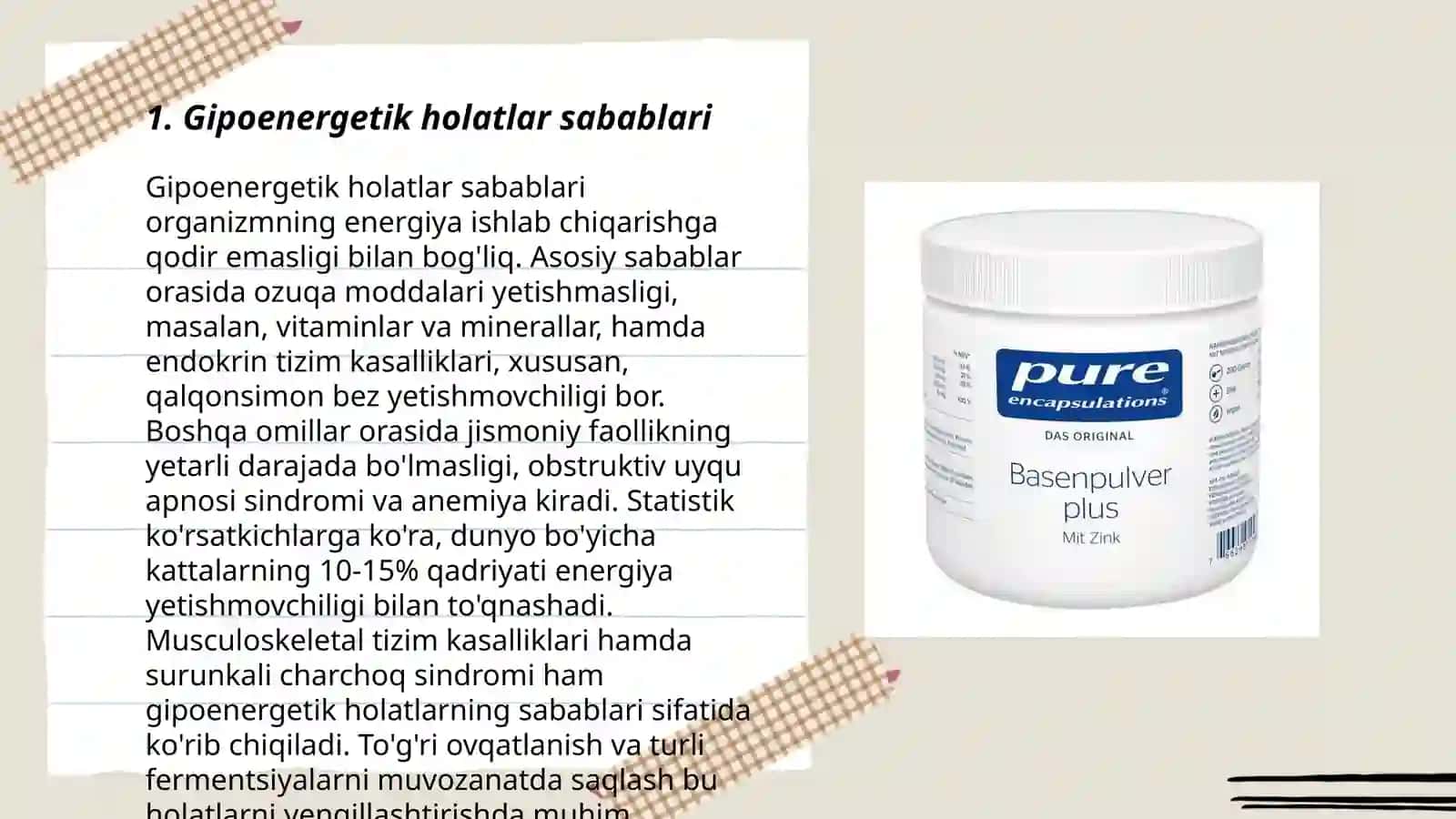 Gipoenergetik holatlar 3