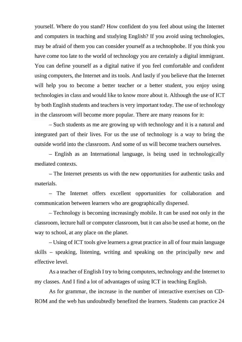 Online tool for English language teaching 3
