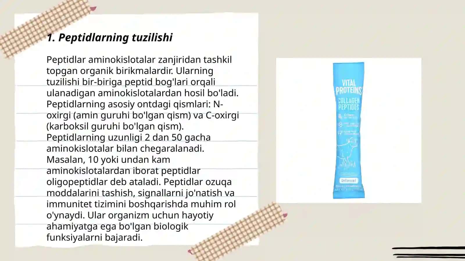Peptid va oqsillar 3