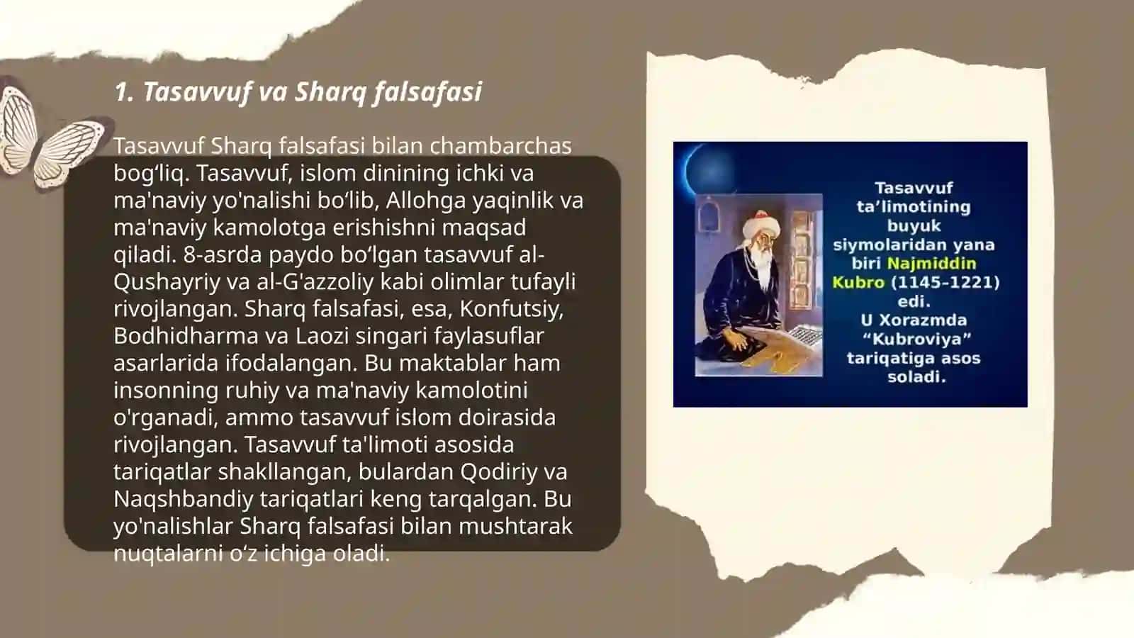 Tasavvuf ta'limitining sharq madaniyatiga ta'siri 3