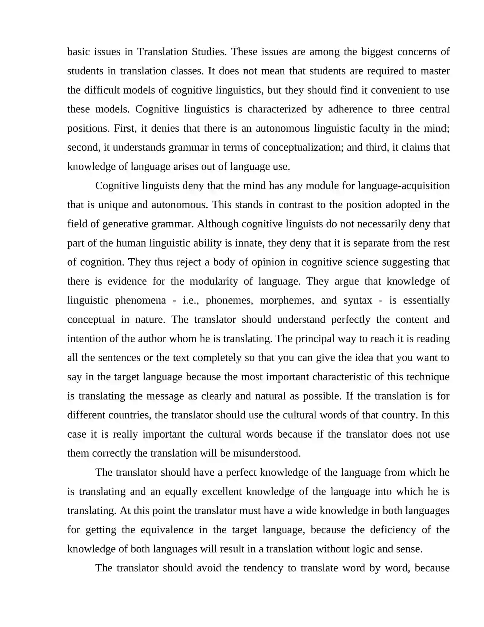 COGNITIVE INTERPRETATION OF LEXICAL UNITS 3