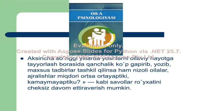 Oila psixologiyasi bilimlari 3