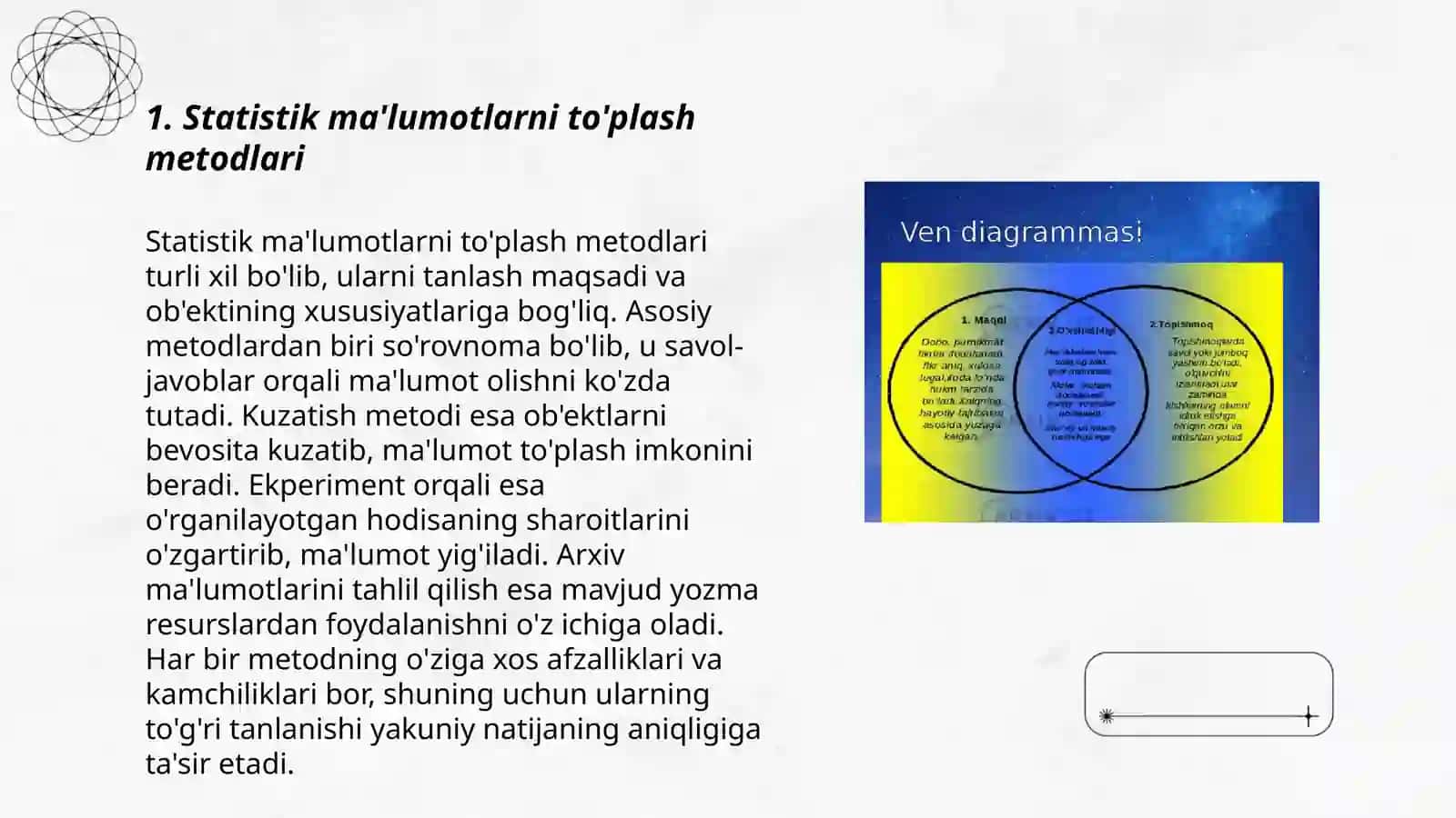 Matematik statistika òqitish metodikasi 3