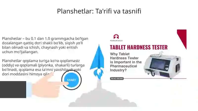 Planshetlar: Ta'rif va Farmakopeya Talablari 3