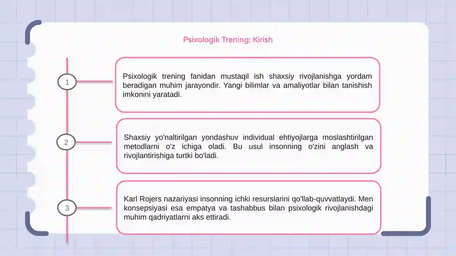 Psixologik Trening Fanidan Mustaqil Ish 3