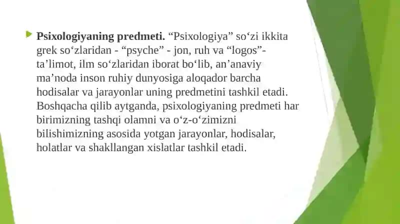 Psiхоlоgiyaning prеdmеti va rivojlanish tarixi 3