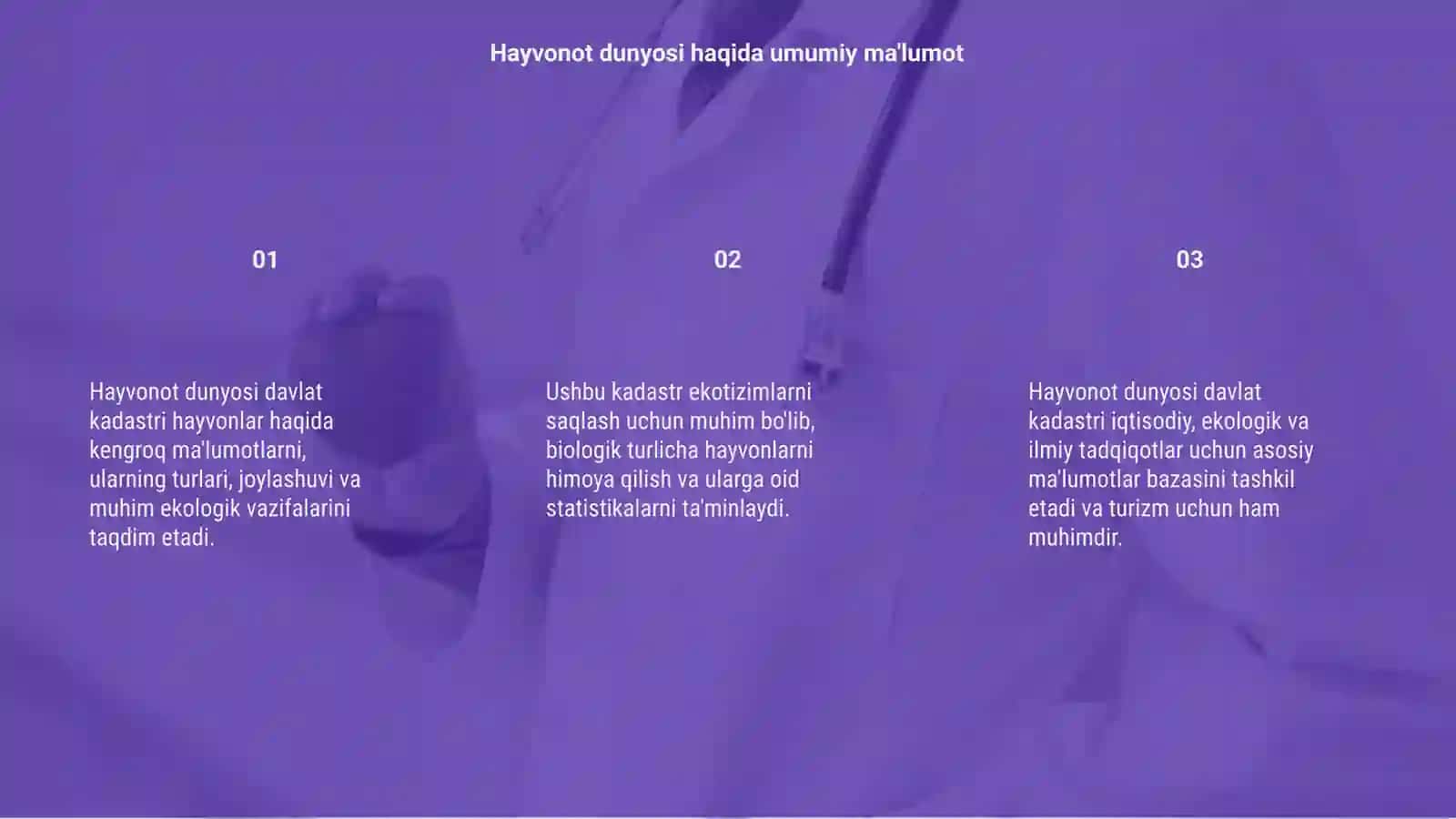 Hayvonot dunyosi davlat kadastri 3