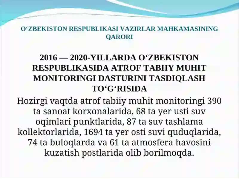Atrof Tabiiy Muhit Monitoringi Dasturi 3