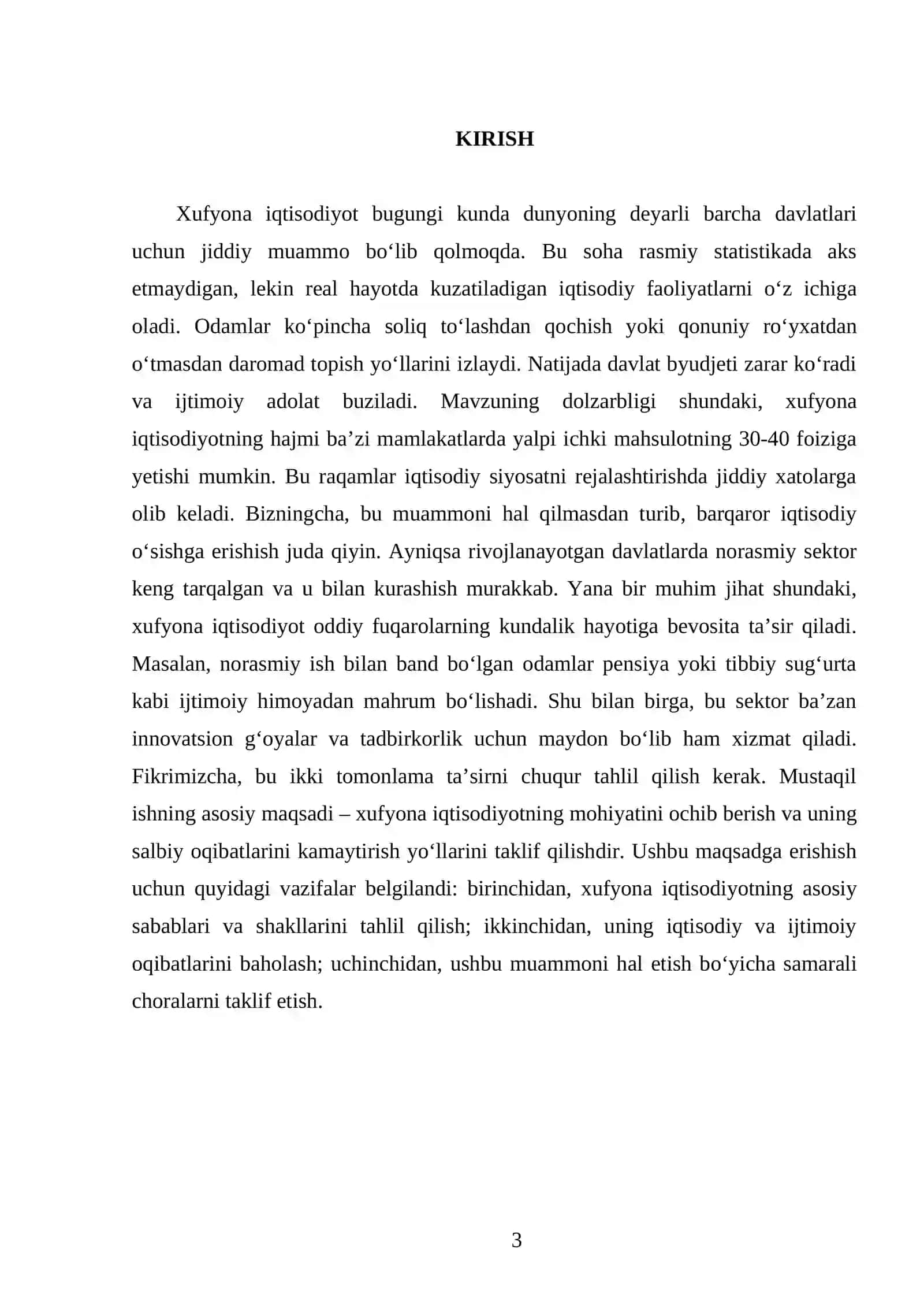 Xufyona iqtisodiyot 3