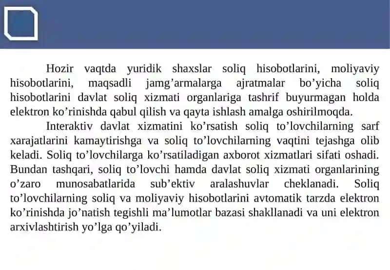 Elektron hisobot va uni jo’natisi tibbiyot 3