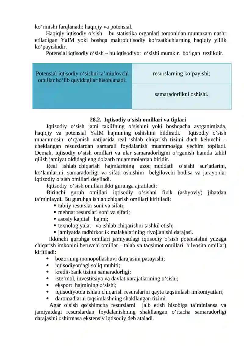 Iqtisodiy o'sish modellari 3