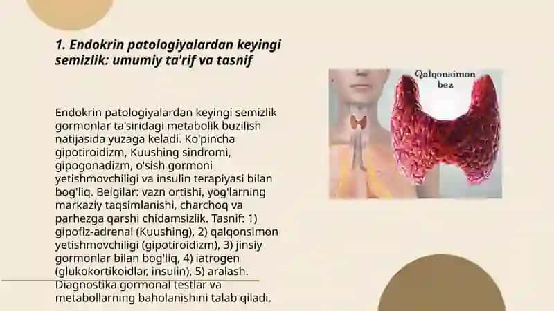 Endokrin patologiyalaridan keyingi semizlik 3