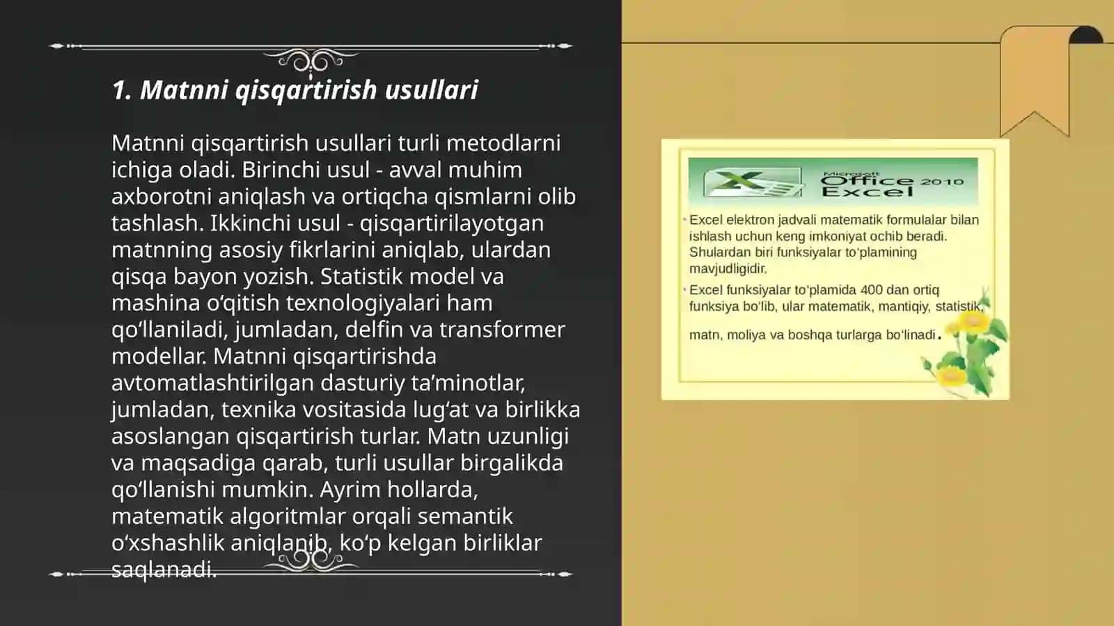 Xalqaro dasturida foydalaniladigan matn ustida ishlash usullarini qoʻllagan holda yangi matn 3