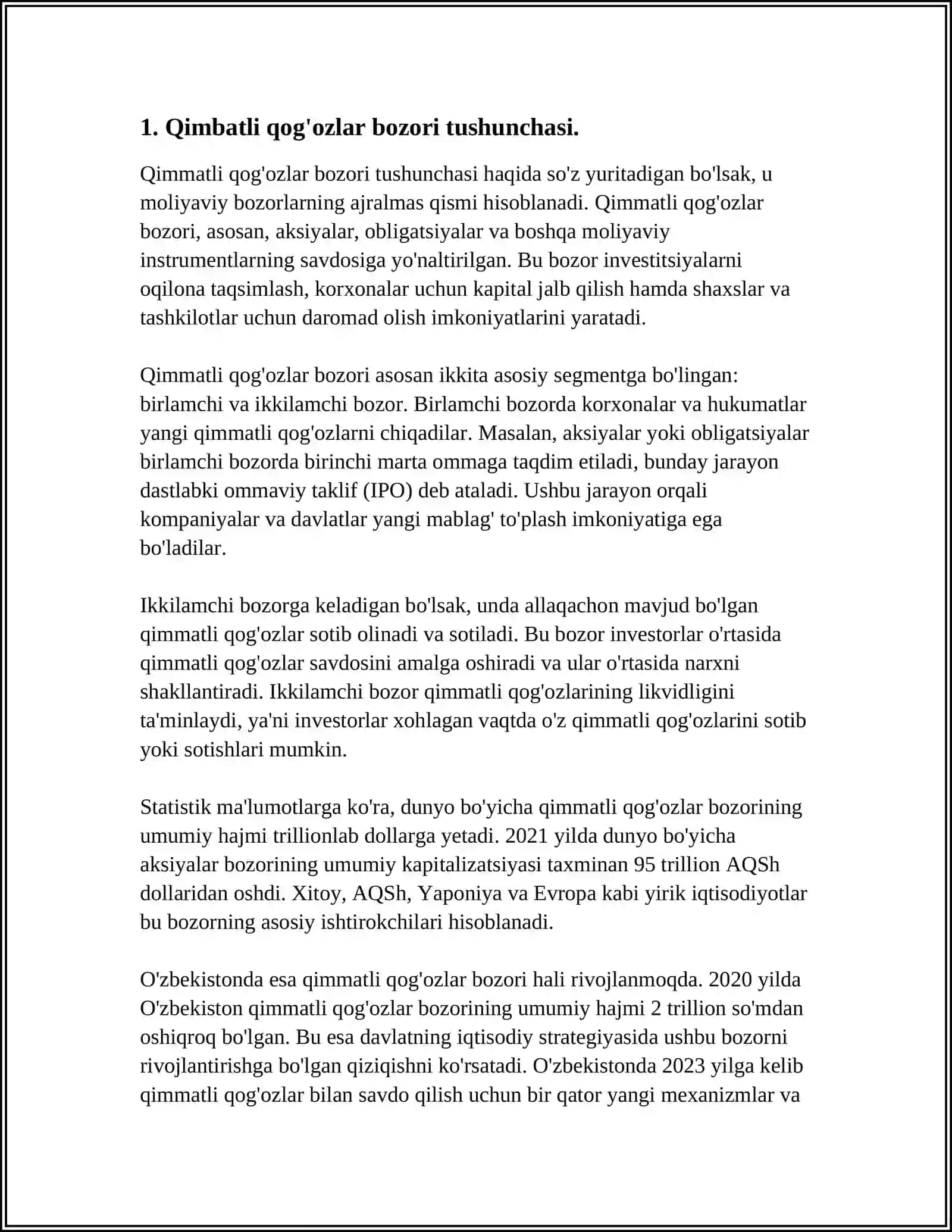 QIMBATLI QAǴAZLAR BAZARI 3