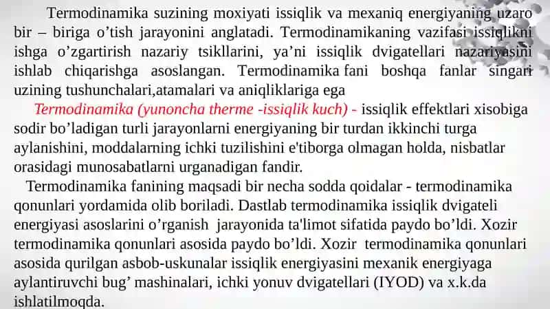 Termodinamika va Issiqlik Texnikasi Asoslari 3