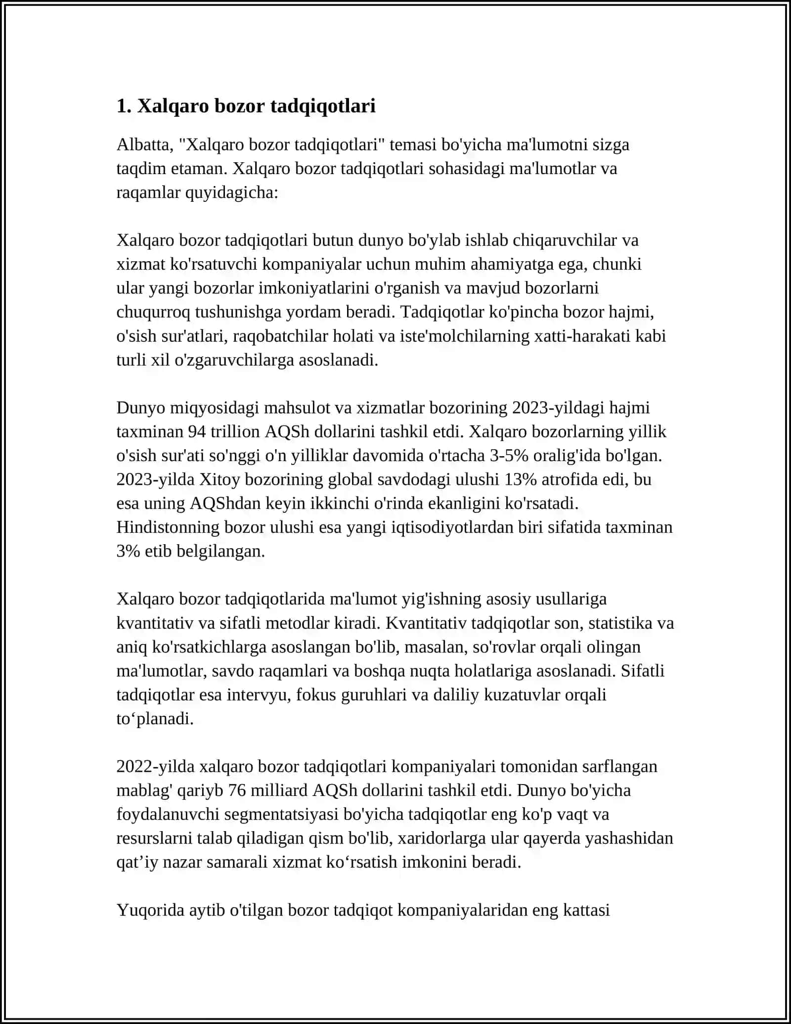 XALQARO MARKETING STRATEGIYALARI 3