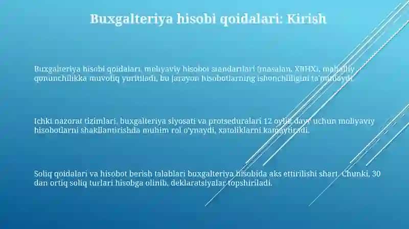 Buxgalteriya hisobining me'yoriy hujjatlari 3