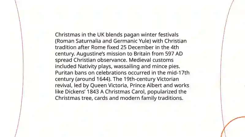 Christmas in the UK Presentation 3