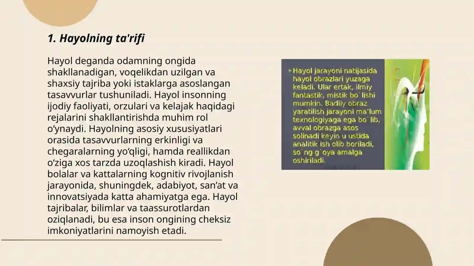 Hayol haqida tushuncha 3