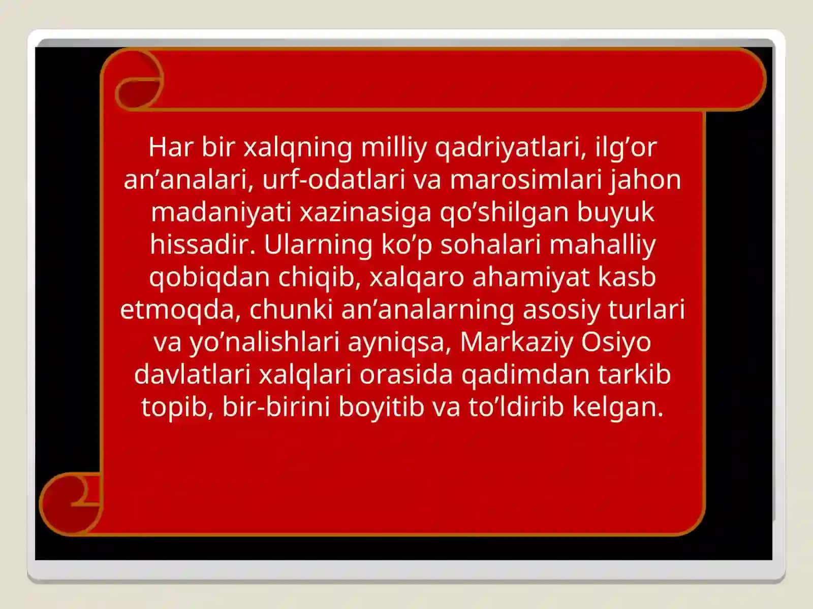 Milliy an’analarning mazmun mohiyati va ularning tarbiyaviy hususiyati 3