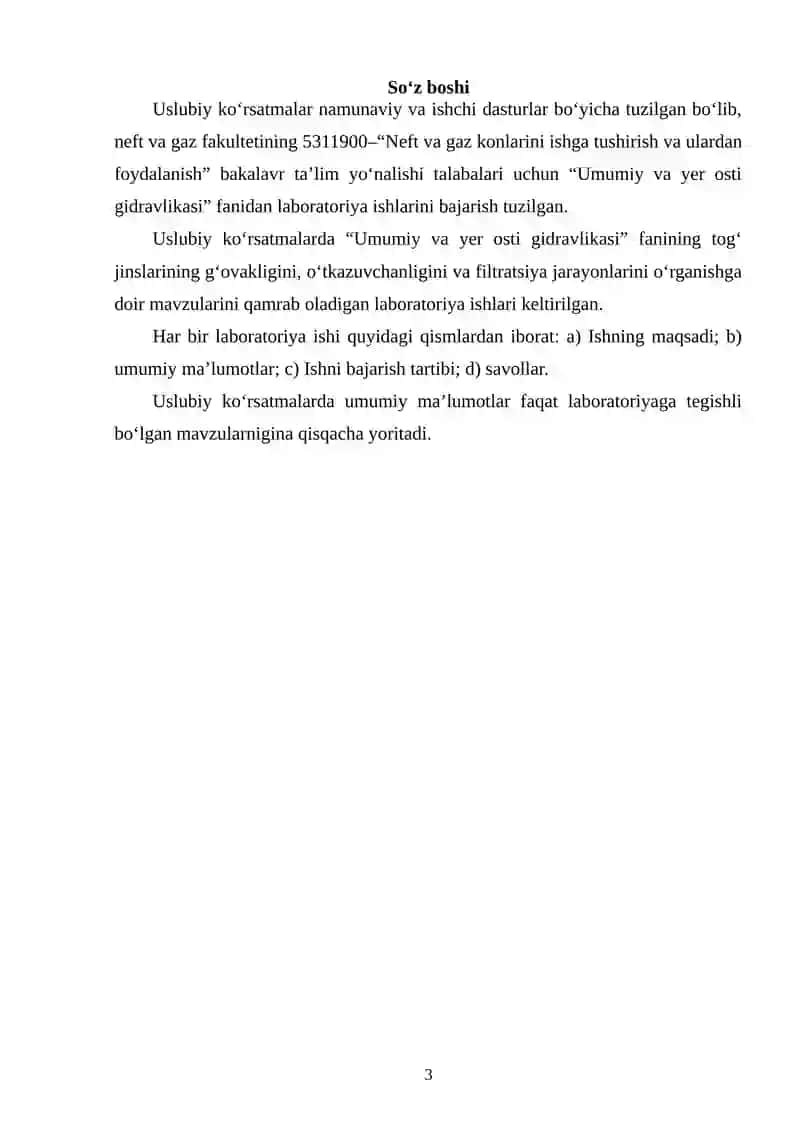 "Yer osti gidravlikasi" 3