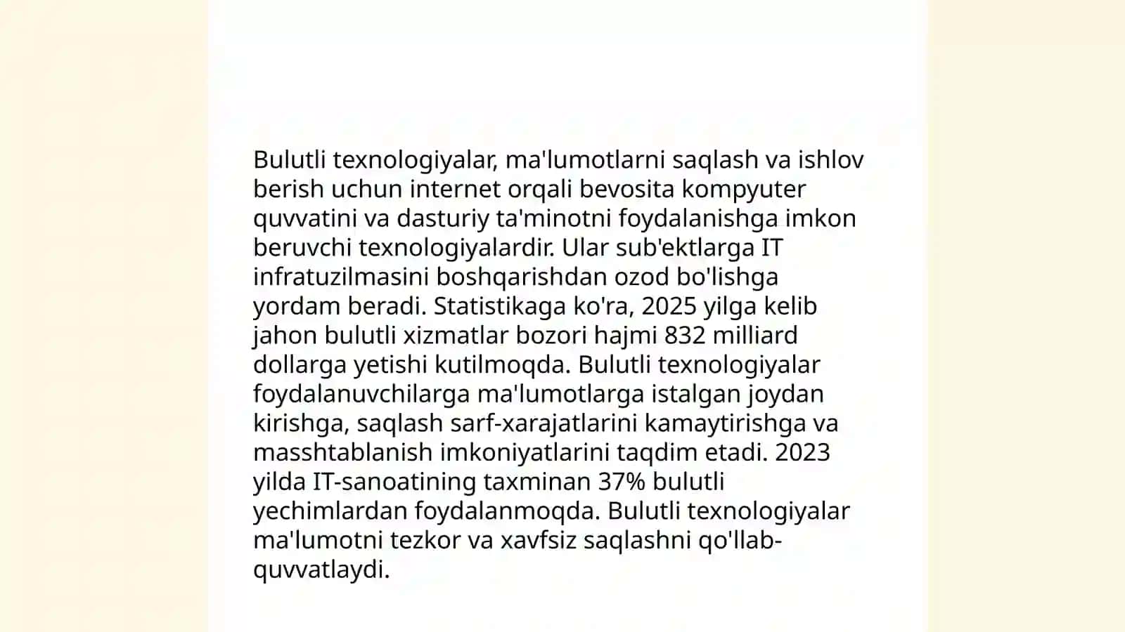 Bulutli Texnologiyalardan Foydalanish 3