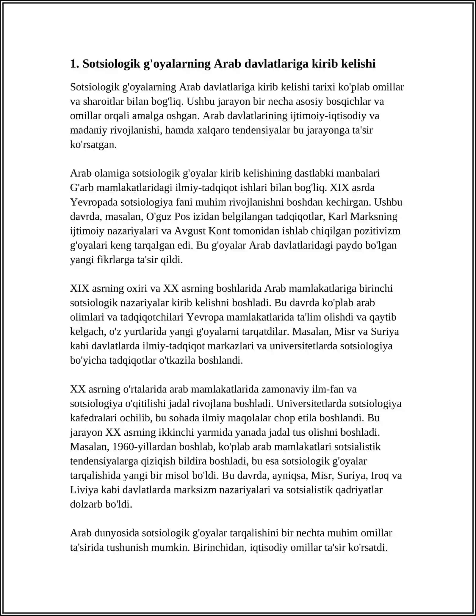 ARAB DAVLATLARIDA SOTSIOLIZIM G'OYALARINING TARQALISHI 3