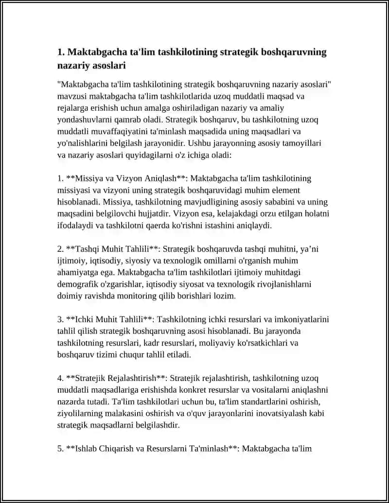 MAKTABGACHA TA'LIM TASHKILOTINI STRATEGIK BOSHQARUV TAMOYILLARI 3