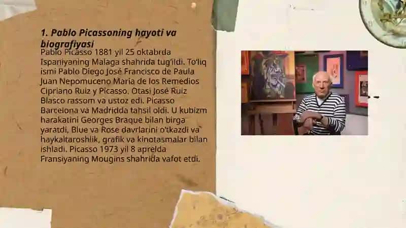 Pablo Picassoning hayoti va biografiyasi 3