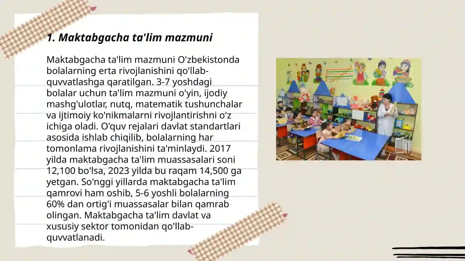 Bolalar Ilm-fan maktabgacha ta'lim yoʻnalishi 3